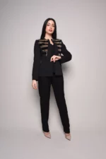 Black Suit With Triangle Sequin for Women