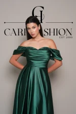 Green Satin Dress